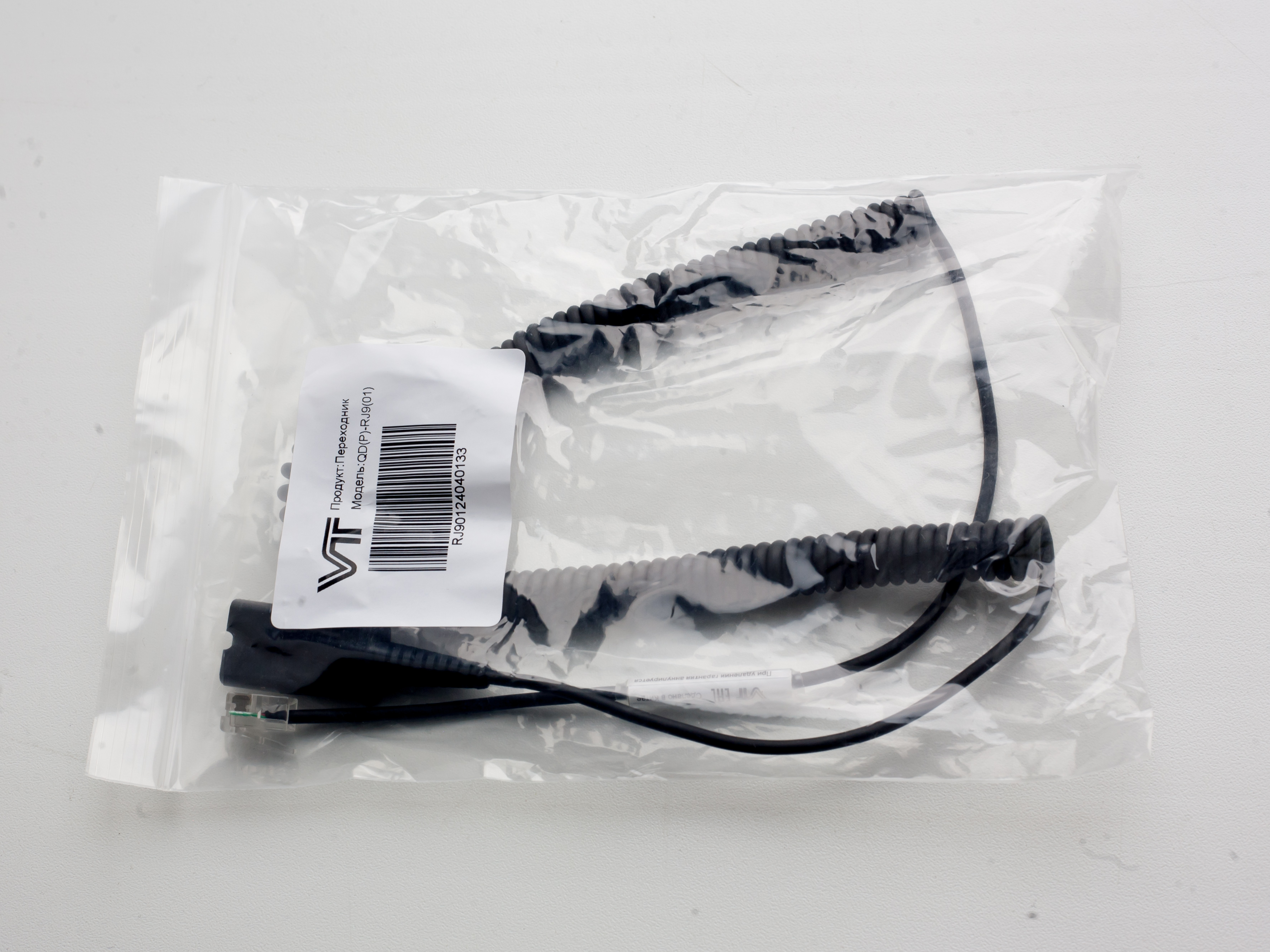 Шнур-переходник VT QD(P)-RJ9(01) QD(P)-RJ09(01)